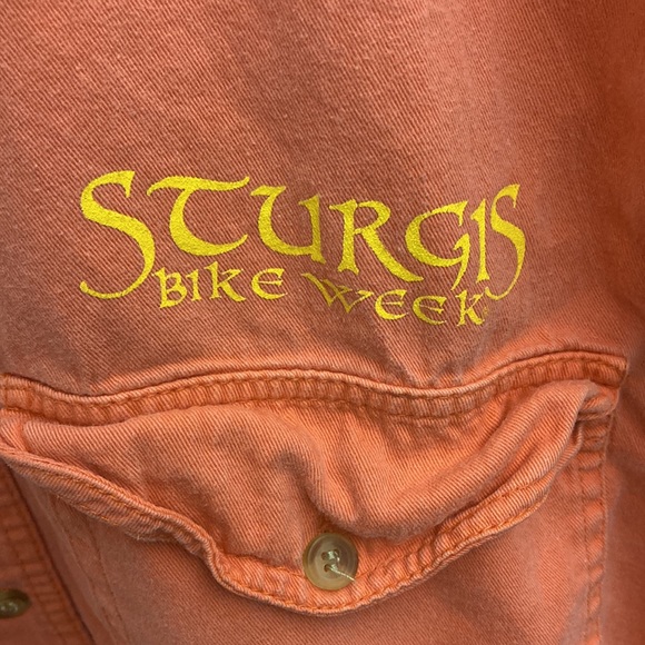 Sturgis Bike Week 2007 Button down Cutt off Frayed Vest - Picture 4 of 6